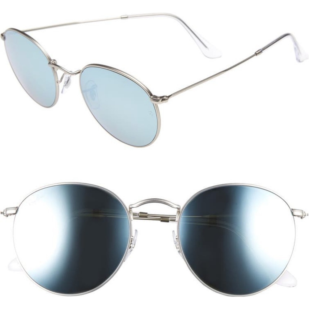 Ray-Ban icons 53 mm Retro Sunglasses - Sliver Mirror